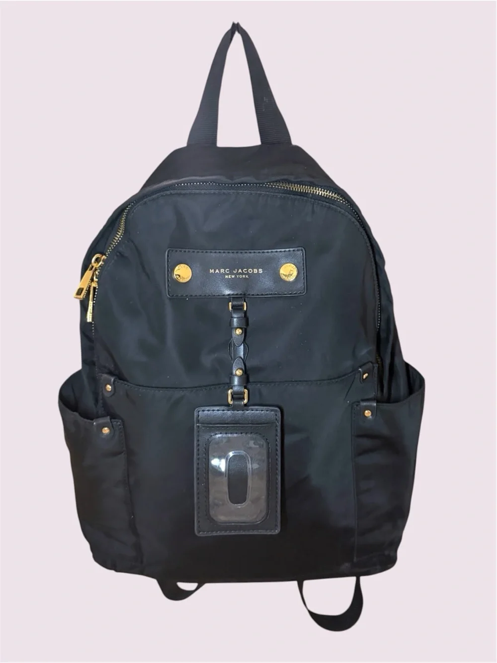 Marc Jacobs Black Nylon Medium Sized Backpack